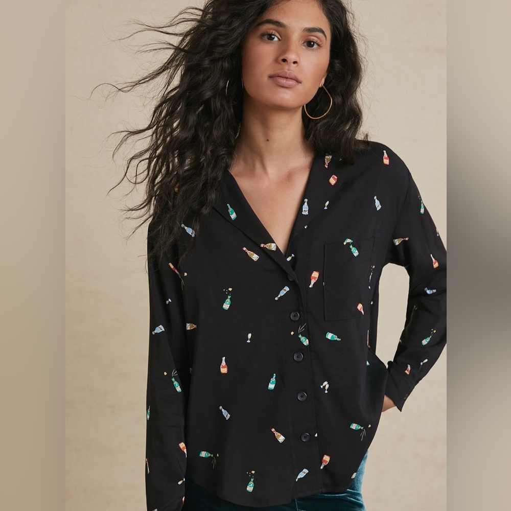 Maeve Cheers Buttondown  blouse